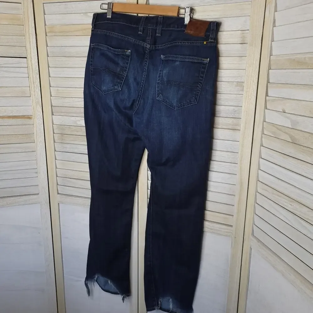 💛3/$15 Lucky Brand Vintage Straight Mens Jeans 34 34x32 35 waist Dark blue - Picture 4 of 9
